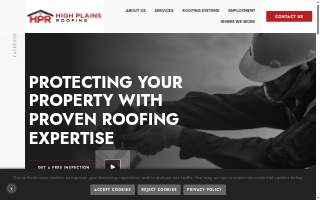 High Plains Roofing website