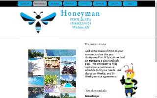 Honeyman Pool & Spa of Hays website