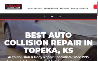 Lewis Chevrolet Collision Center website