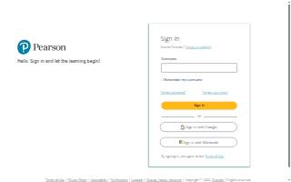Pearson Professional Center website