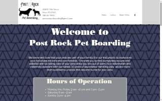 Post Rock Pet Boarding website