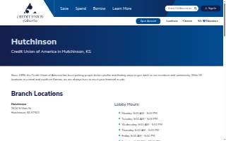 Credit Union of America website