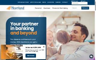 Heartland Credit Union website