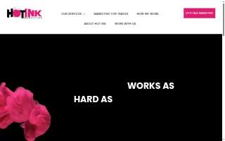 Hot Ink Marketing website