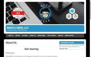 Need A Geek, LLC website