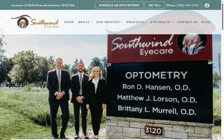 Southwind Eyecare website
