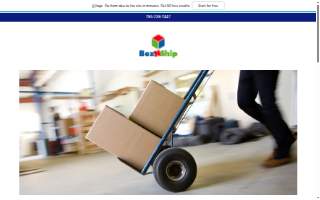 Box N Ship website
