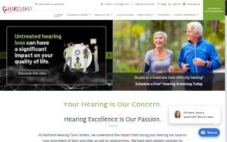 Hartland Hearing Care Centers of Junction City website