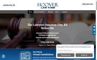 Hoover Law Firm website