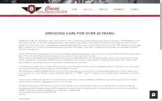 Classic Collision Center website