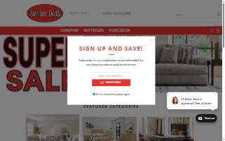 Furniture Deals website