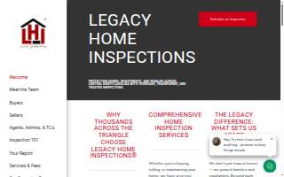 Legacy Home Inspections of Kansas City website
