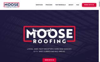 Moose Roofing Kansas City website