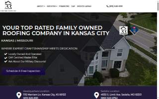 Robinson Roofing KC website