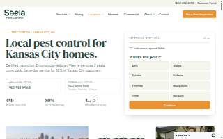 Saela Pest Control of Kansas City website