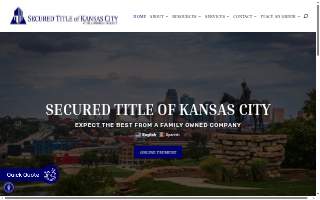 Secured Title of Kansas City website