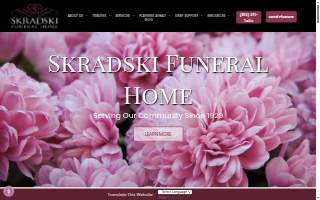 Skradski Funeral Home website