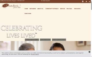 Thatcher's Funeral Home website