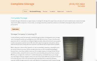 Complete Storage website