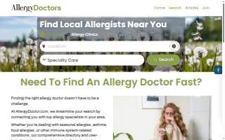 Guss Allergy & Asthma Clinic website