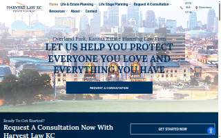 Harvest Law KC website