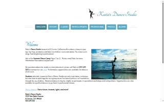 Katie's Dance Studio website