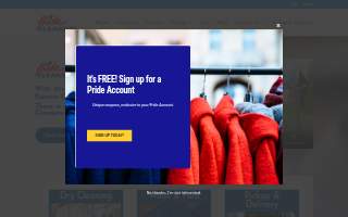 Pride Cleaners - Lansing website
