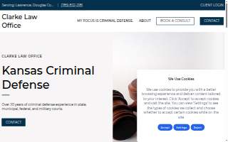 Clarke Law Office website