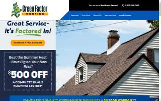 Green Factor Roofing website