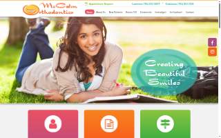 McColm Orthodontics website