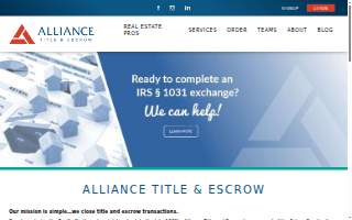Alliance Nationwide Title Agency, LLC of Leavenworth website