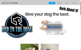 Bad to the Bone Boarding & Grooming website