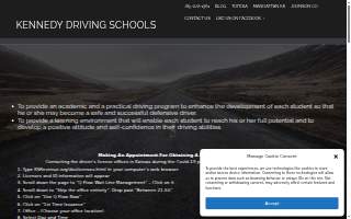 Bill Kennedy's Topeka Driving School website