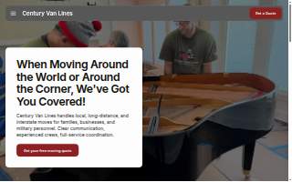 Century Van Lines Inc website