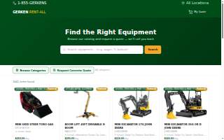 Gerken Rent-All website