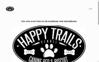 Happy Trails Kennel, Canine Bed & Biscuit website