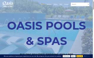 Oasis Pools & Spas website
