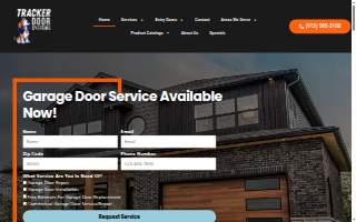 Tracker Door Systems of Leavenworth website