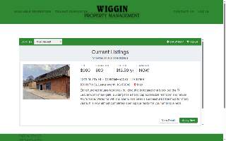 Wiggin Property Management website