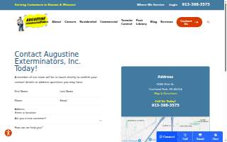 Augustine Exterminators, Inc. website