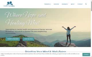 Clarity Counseling website