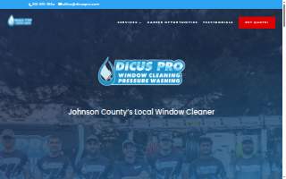 Dicus Pro Window Cleaning of Leawood website