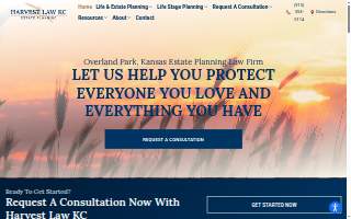 Harvest Law KC of Leawood website