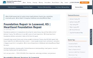 Heartland Foundation Repair website