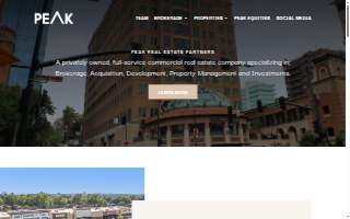 Peak Real Estate Partners website