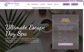 Ultimate Escape Day Spa website