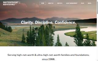 Waterfront Advisors website