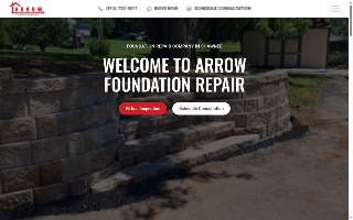Arrow Foundation Repair of Lenexa website
