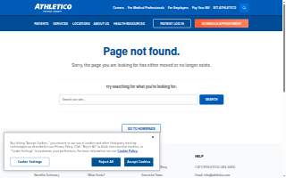 Athletico Physical Therapy - Lenexa website