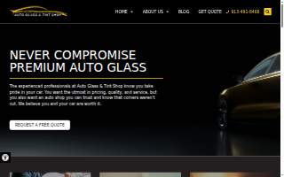 Auto Glass & Tint Shop of Merriam website